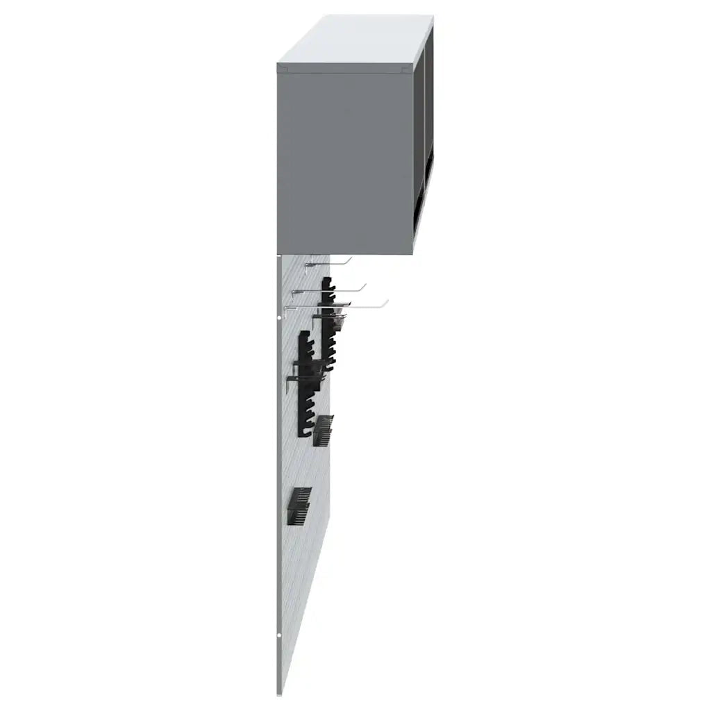 Set di armadi per attrezzi con lo scaffale 6 pcs Nero 3321414