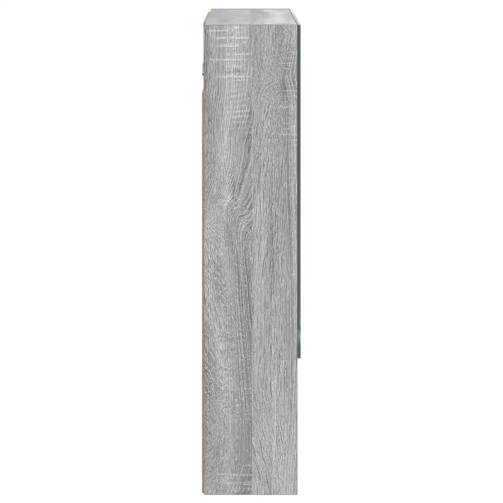 Mobiletto per specchio da Bagno | Armadio da bagno Grigio Sonoma 60 x 14.5 x 70 cm