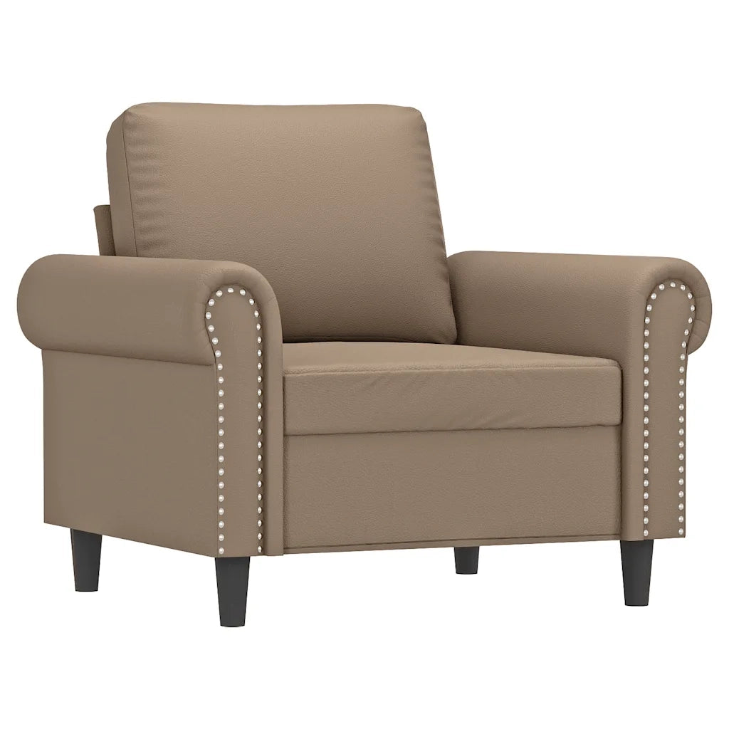 Poltrona | Sedia Relax Cappuccino 60 cm in Similpelle
