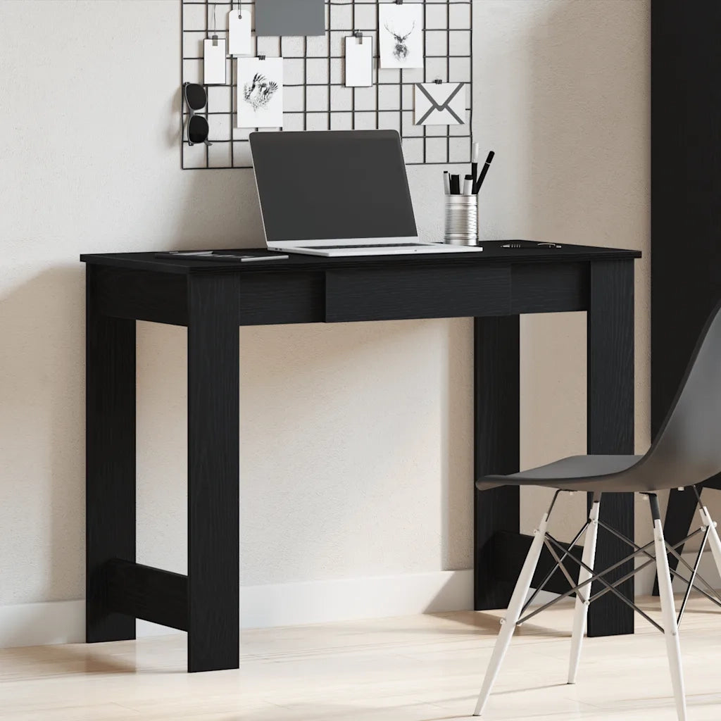 Scrivania Nera 100x45x75 cm in Legno Multistrato 860428