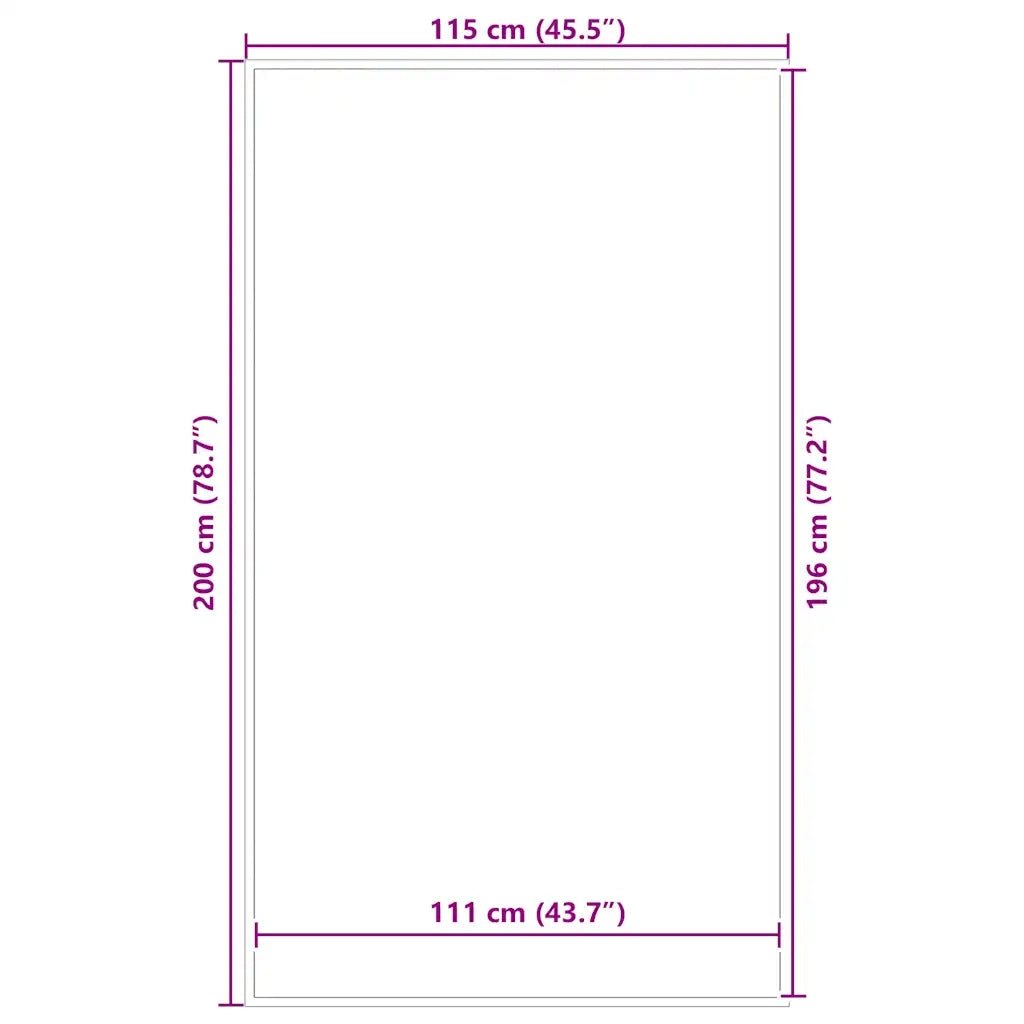 Zerbino Antracite 115x200 cm 4105553