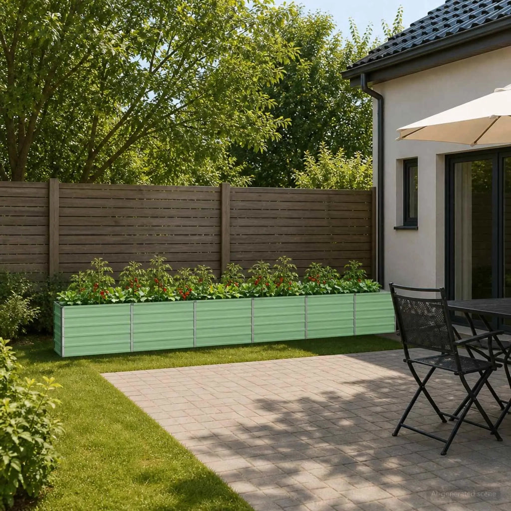 Letto rialzato da giardino Verde Pastello 480 x 40 x 55 cm 8006294