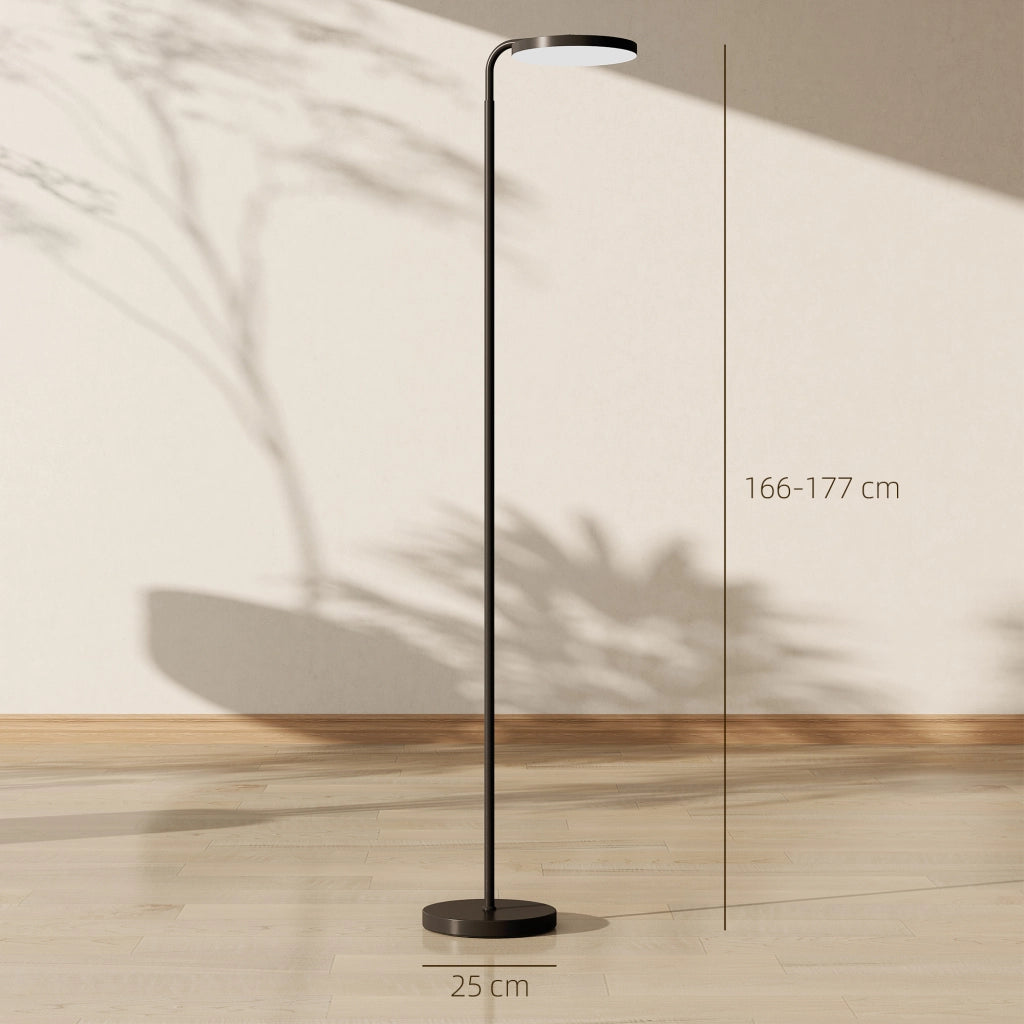 Lampada da terra LED regolabile con telecomando magnetico ¨C Minimal ¨C nero, metallo