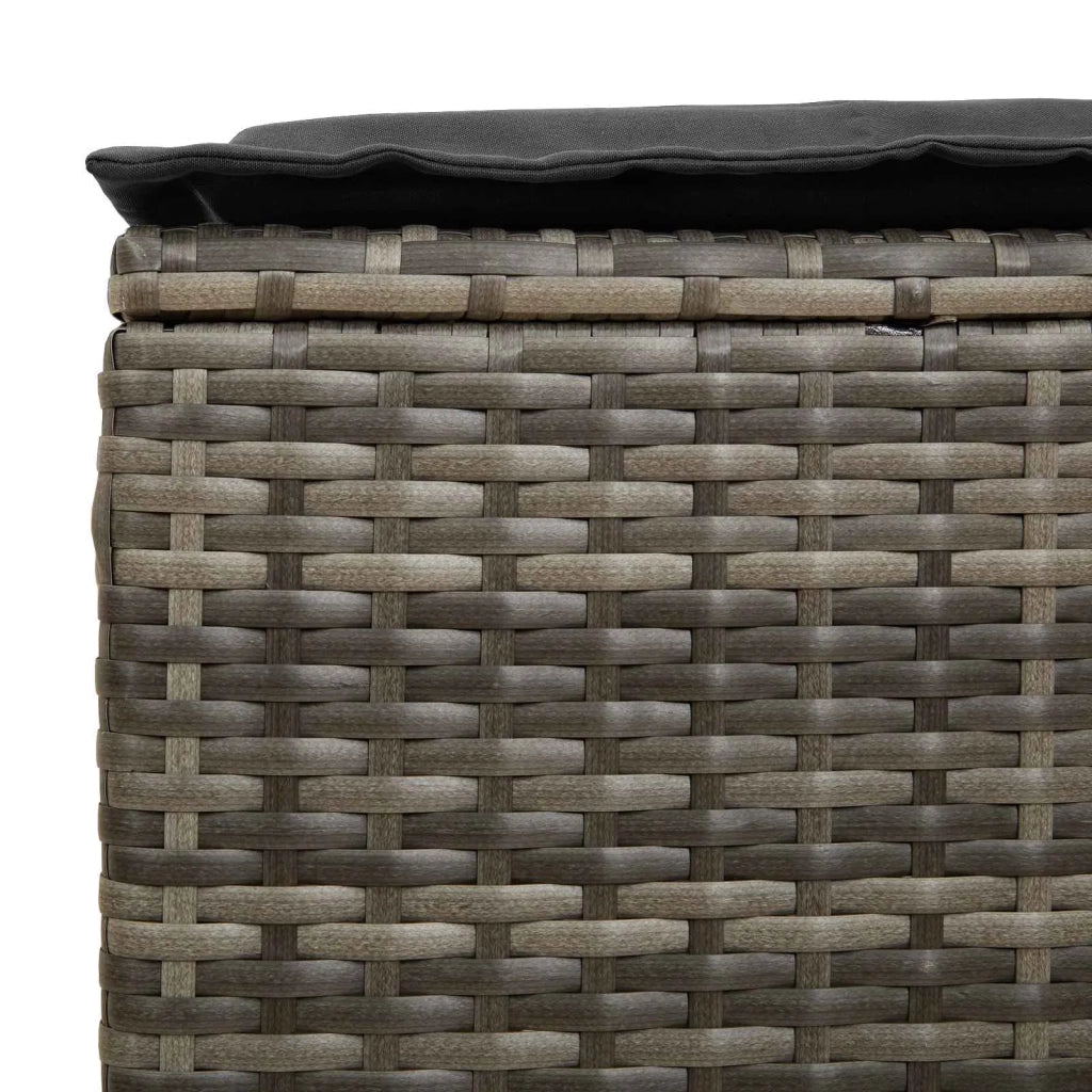 Poggiapiedi da Giardino 2 Pezzo Grigio e Grigio Scuro 42025385