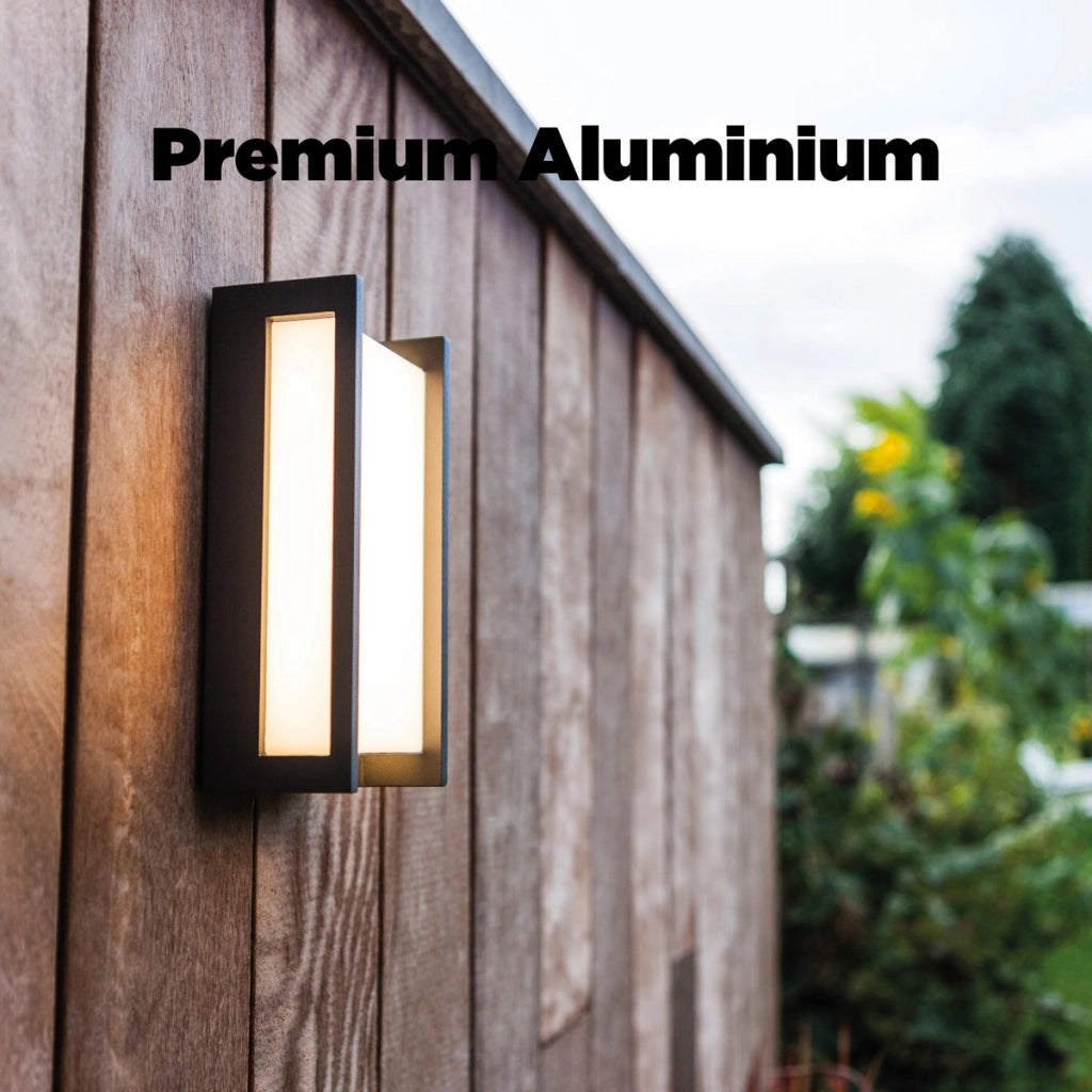 Applique esterna QUBO antracite LED 18W 3000K Lutec