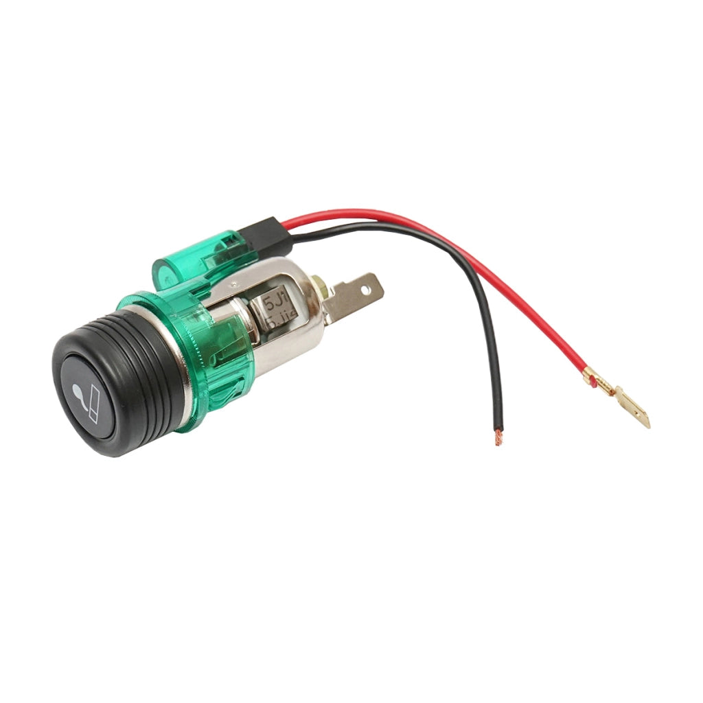 Presa accendisigari universale 12V fi28 per auto, con luce verde integrata Breckner Germany