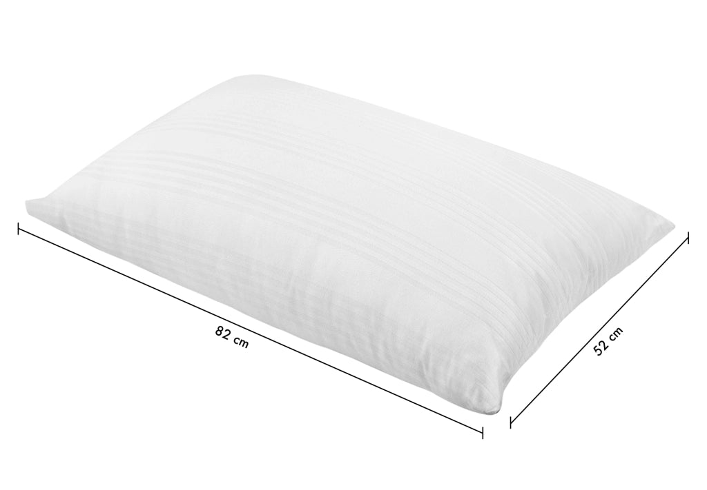 Coppia Federe Copriguanciale 100% Cotone Ideali Anche Per Hotel Strutture Fodere Fasciate Con Zip Salva Cuscino Letto Bianche 50x80 Cm Certificate OekoTex - Bianco - 1 Coppia