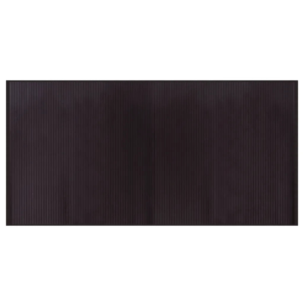 Tappeto del soggiorno | Tappeto Rettangolare Marrone Scuro 100x200 cm in Bamb¨´