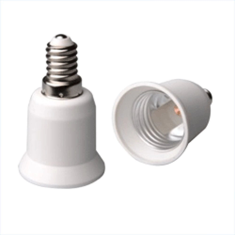 Trade Shop - Adattatore Portalampade Porta Lampada Attacco E27 E14 Da E14 A E27 Gu10 B22 -