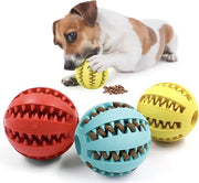 Tre Pezzi Giocattolo per Cane Dispensatore di Palline 4,8 cm Giocattolo Interattivo per Cane Giocattolo per Cane per Boredom Giocattolo a Rompicapo per Cane Giocattolo per Pulire i Denti e Cacciare il Cane Giocattolo di Esercizio per Cane