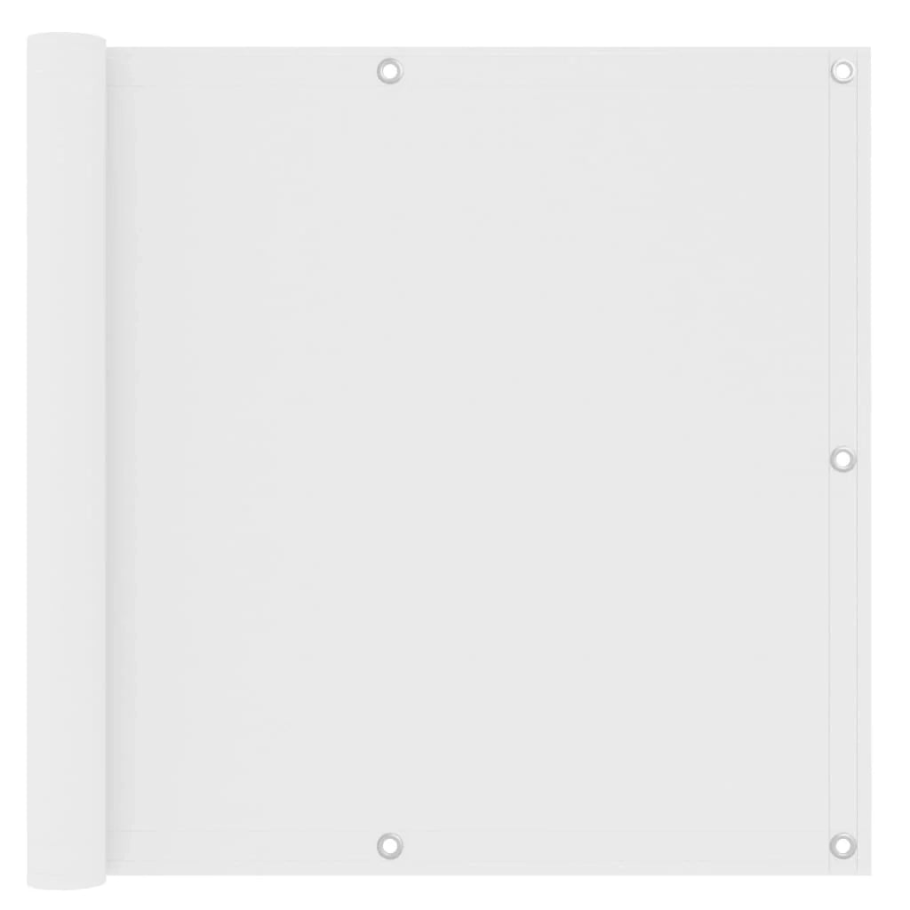 Paravento per balcone 90 x 300 cm tessuto oxford bianco 02_0010057