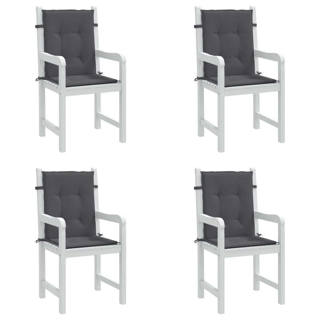 Cuscini per Sedia 4 pz Antracite Tessuto Oxford 47549