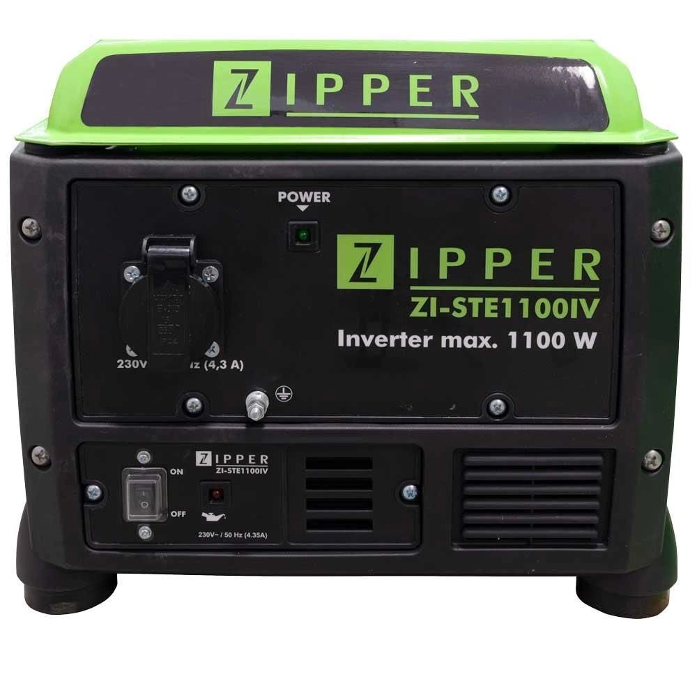 Zipper ZI-STE1100IV Generatore di corrente inverter 1100W 230V 4 tempi 12.8 Kg colore Nero