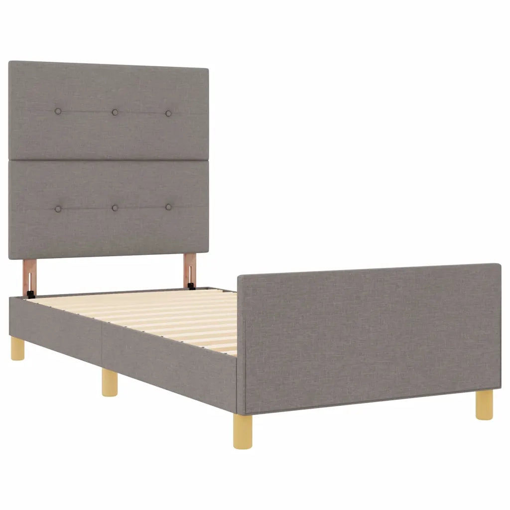 Struttura del letto con testiera Talpa 80 x 200 cm Tessuto