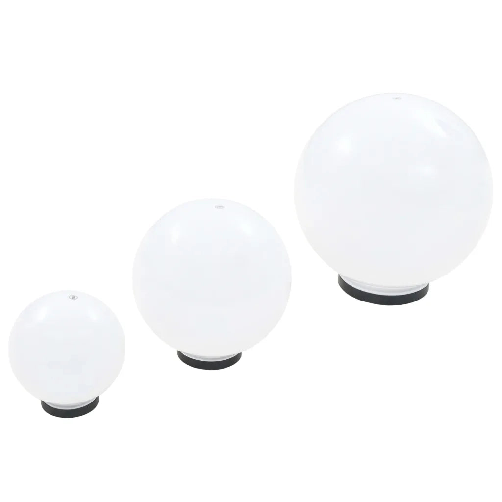 Set Lampade a LED Sferiche 6 pz 20/30/40 cm in PMMA 277146