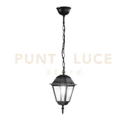 SOSPENSIONE ROMA NERA 1 LUCE ATTACCO E27 IP44 14,6X14,6X97CM