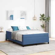 Struttura del letto con materasso Blu 160 x 200 cm Tessuto