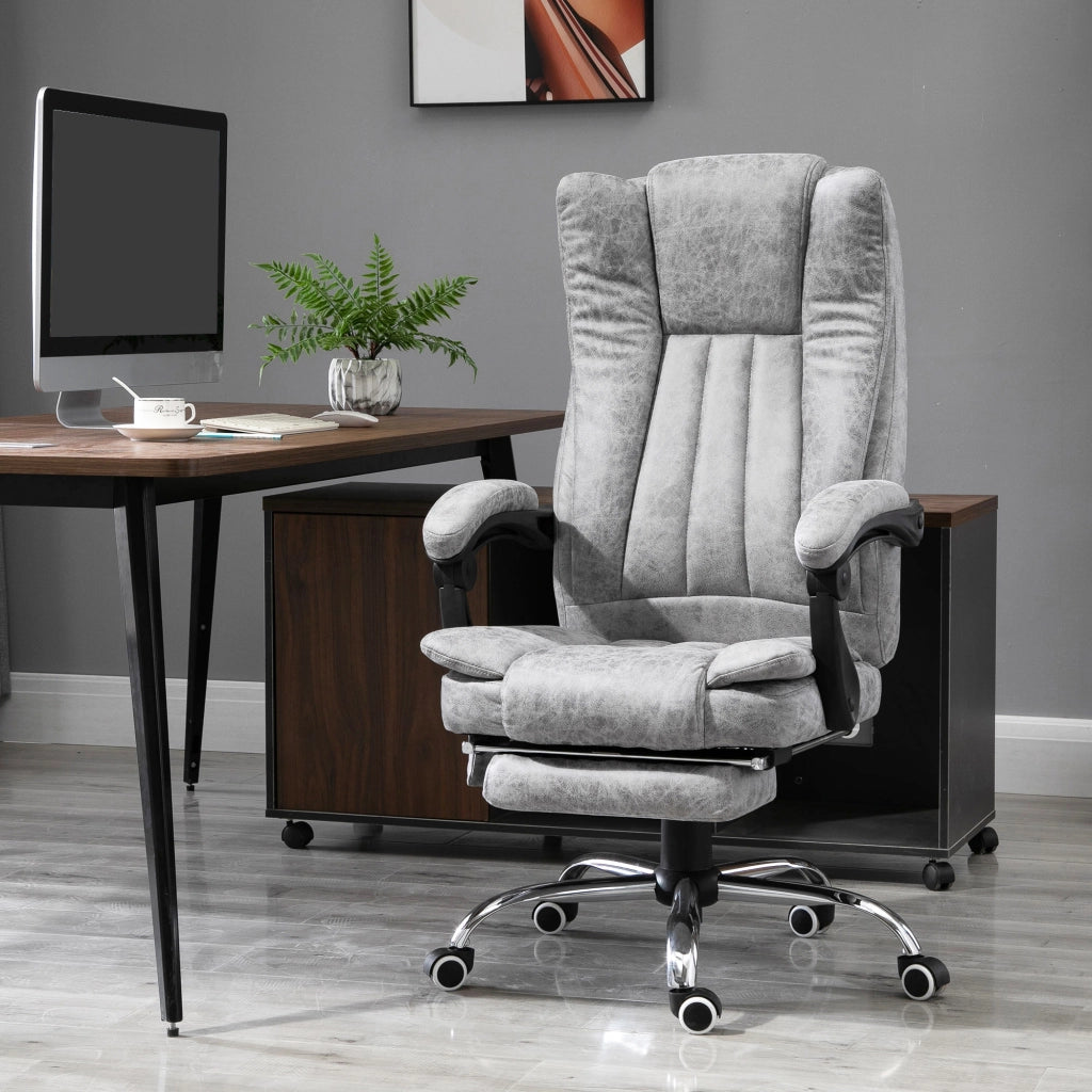 Sedia da ufficio ergonomica con schienale regolabile e braccioli ¨C Minimal ¨C Grigio