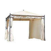 Gazebo MOIA quadrato 3x3 in ferro epoxy antracite