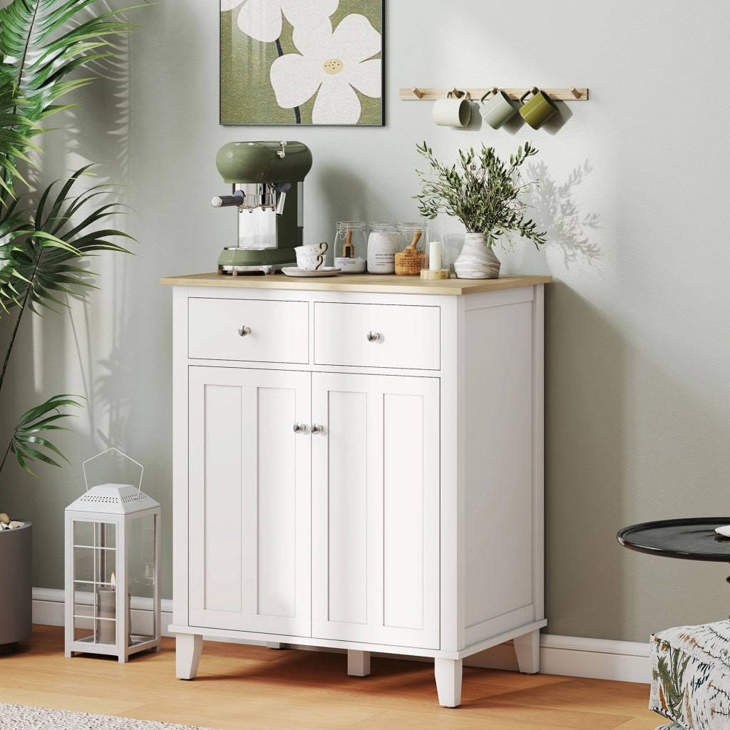 Mobile da cucina con 2 porte e 2 cassetti ¨C Minimal ¨C 76x48x91 cm bianco