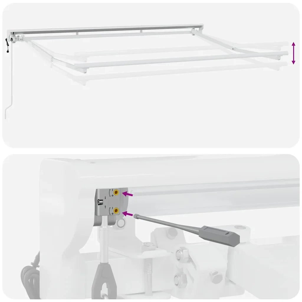 Struttura della tenda Antracite e Bianco 350 x 200 cm 3329680
