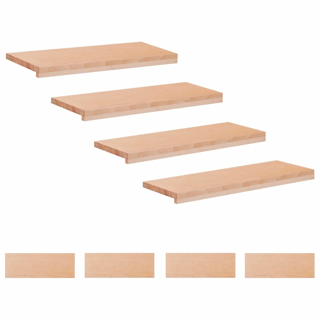Tappeti per scale 8 pz 70 x 25 x 2 cm Naturale 3446256