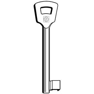CHIAVE PATENT 7NFHL SILCA - OTTONE- 5 pezzi