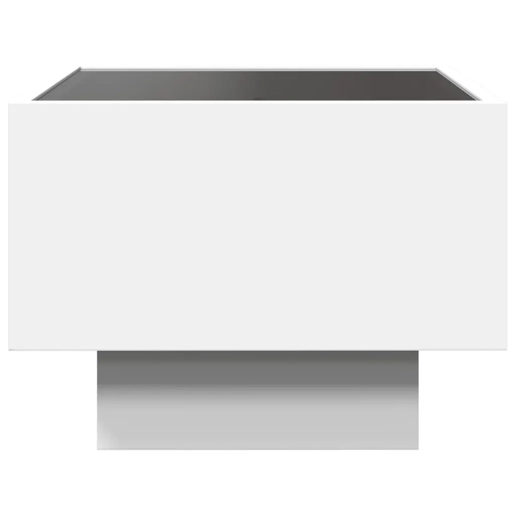 Comodino con LED Infinity Bianco 40x40x30 cm 3284063