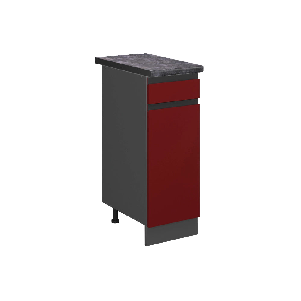 Vicco Mobiletto base per cucina Rosso 30 cm , PL Antracite