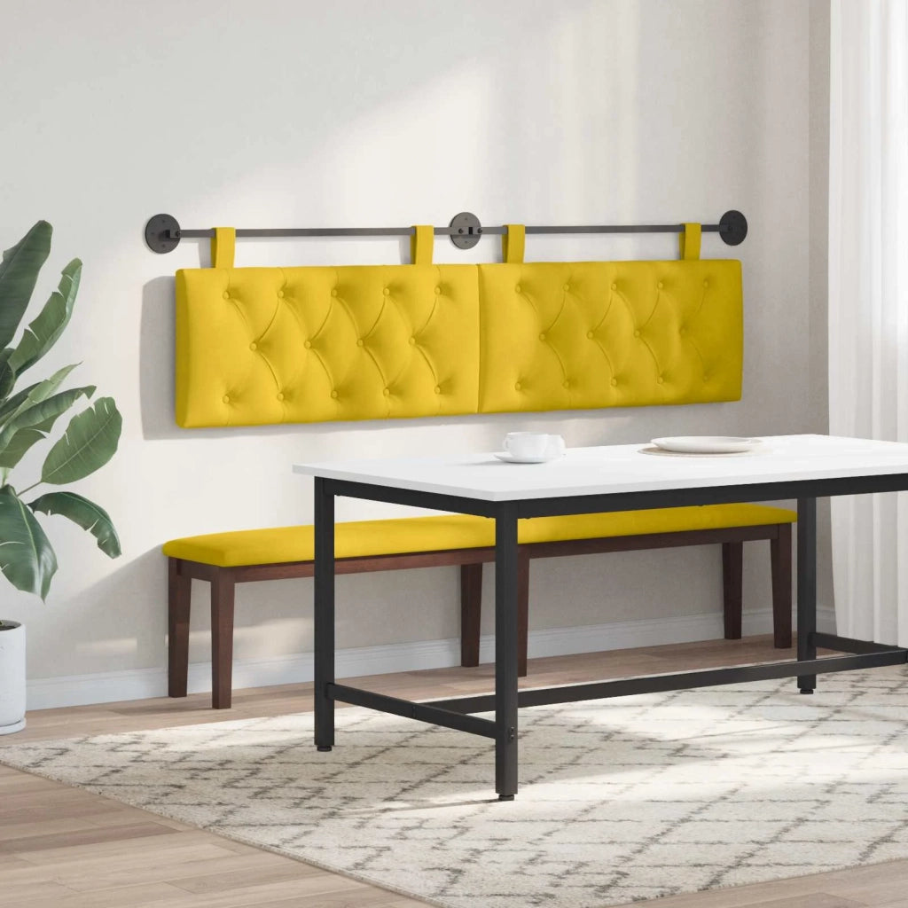 Testiera sospesa Con luce LED Giallo Velluto 42032171
