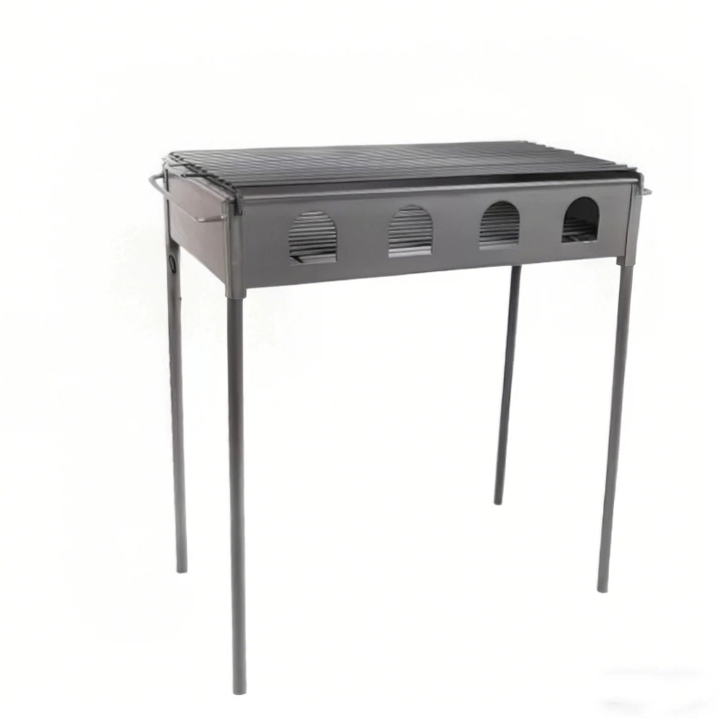 Barbecue Portatile da Giardino ¨C Minimal ¨C Grigio 50x30x50 cm
