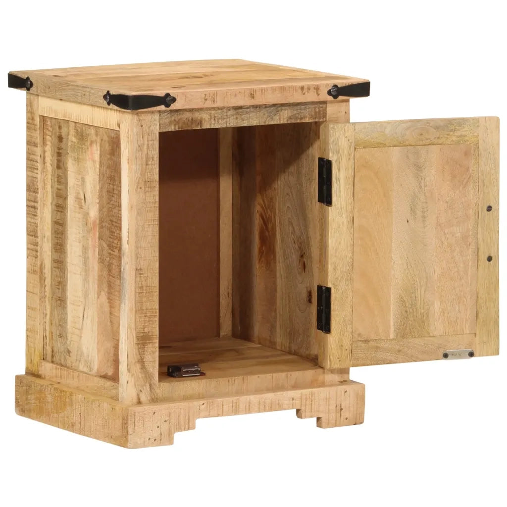 Comodino 40x35x50 cm in Legno Massello di Mango 372717