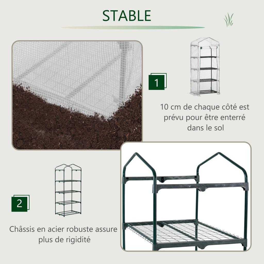 Serra da giardino ¨C Minimal ¨C bianco 70x50x160cm