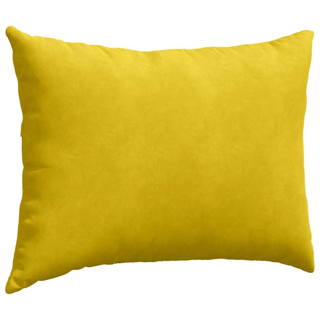 Cuscini da Divano 2 pz-Set di 2 Cuscini per Sofa Giallo 70 x 50 cm Tessuto in Cords