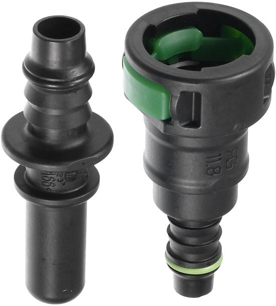 Connessione di scarico rapida - Tubo di alimentazione 8mm - Connettore di chiusura - Materiale plastico duraturo - Resistente alla corrosione - Utilizzo efficiente - Connettore di alimentazione