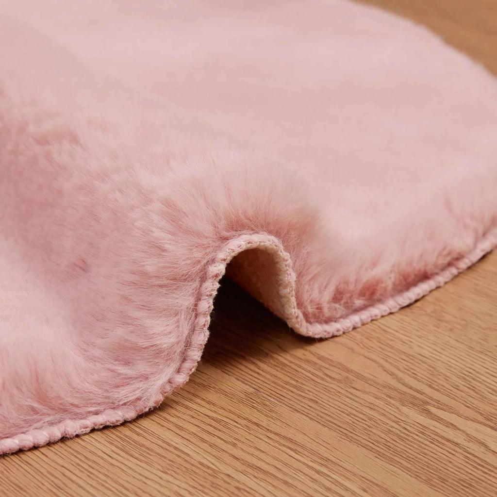 Tappeto antiscivolo in sintetica di coniglio OLITE Rosa 42021718