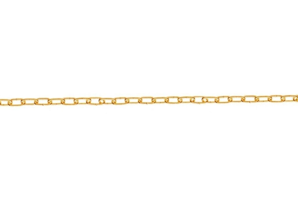 Catenella Ad Anelli Ottone 10X6X1,3 Lunghezza 2 Metri Set 5 Pezzi - Masidef