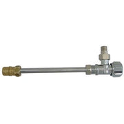 RUBINETTO A SQUADRA X CASSETTA WC + CANNA  OTTONE NICHELATO 3/8M
