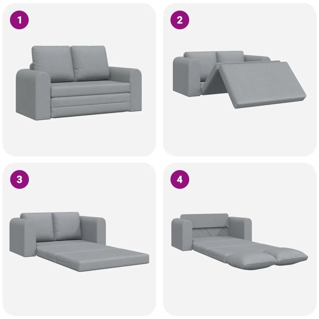 Divano letto | Sof¨¤ letto | Letto singolo 60cm Grigio chiaro Tessuto