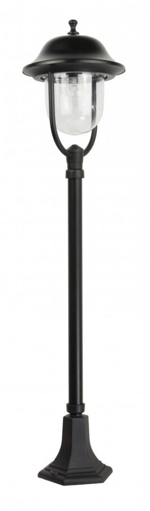 Lampione da giardino Prince retrò 117cm E27 nero IP43