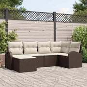 Set Divano da Giardino Marrone polyrattan 3346108