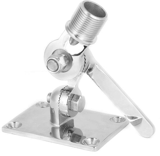 Fermoantenna Flessibile Base - Base in Acciaio Inossidabile - Fermoantenna Marittima - Progettata per Durata - Adatta per 1-14UNS Standard di Cavo - Sostegno Antenna