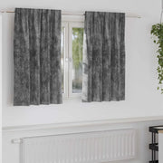 Tende in Velluto con tende 2 pcs Grigio 140 x 140 cm Velluto 4107688