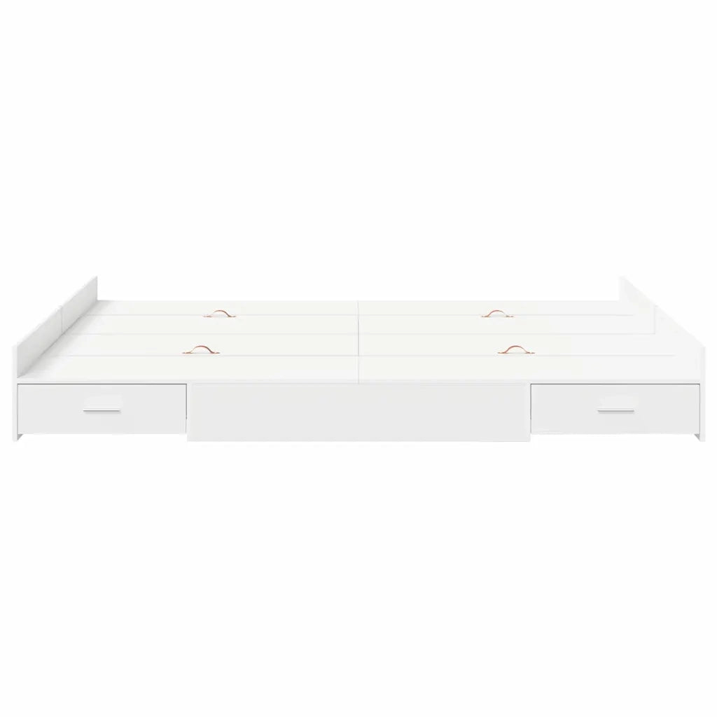 Struttura letto con contenitore Bianco 140 x 200 cm 3335293