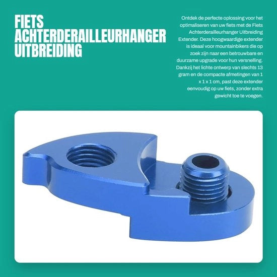 Hanger per Derailleur da Montagna - Resistente allo Shock - Estensore - Flessibile - Adattabile per Frame di Montagna - Con Funzione di Estensione - Derailleurhanger per Bicicletta da Montagna