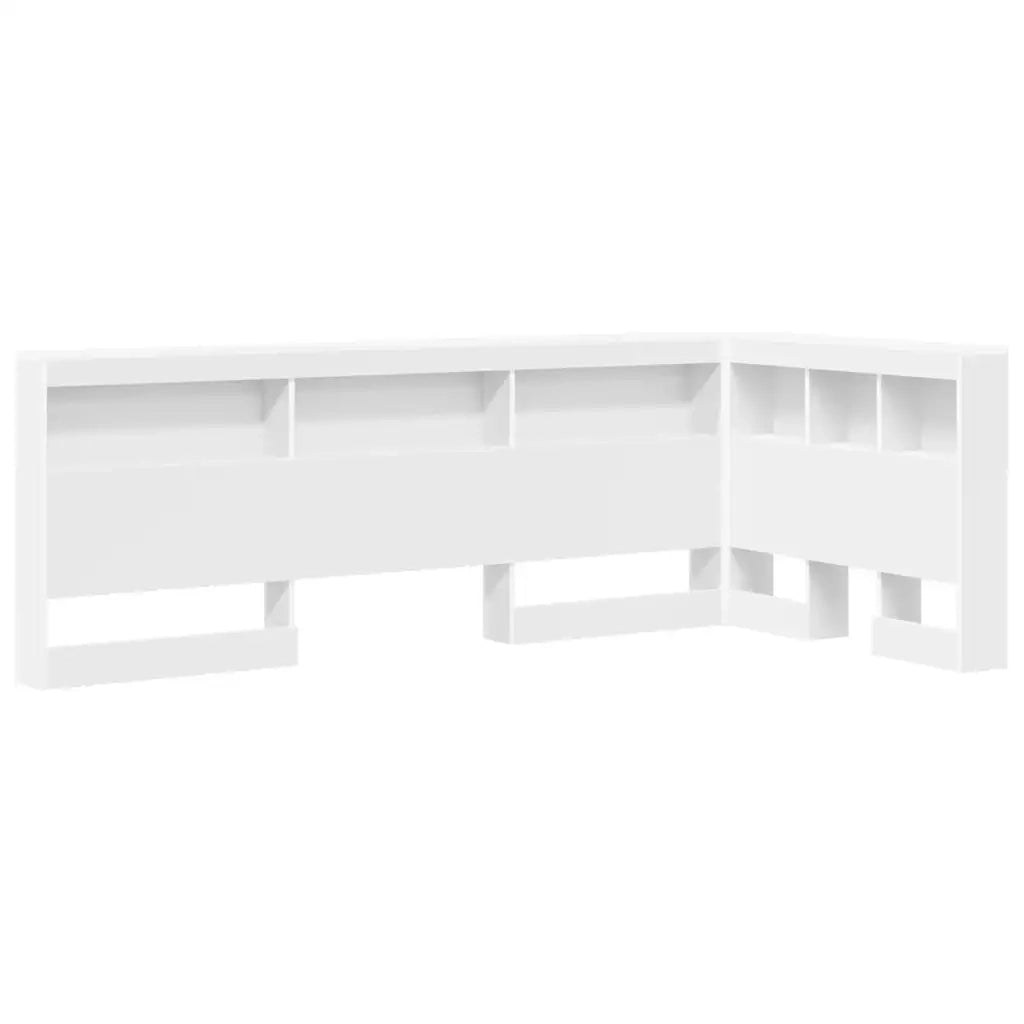 Testata contenitore con testiera Bianco 80 cm Legno multistrato 3335445