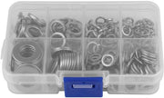 Set di chiusura e viti RVS con contenitore di stoccaggio, 200 pezzi, M5, M6, M8, M10