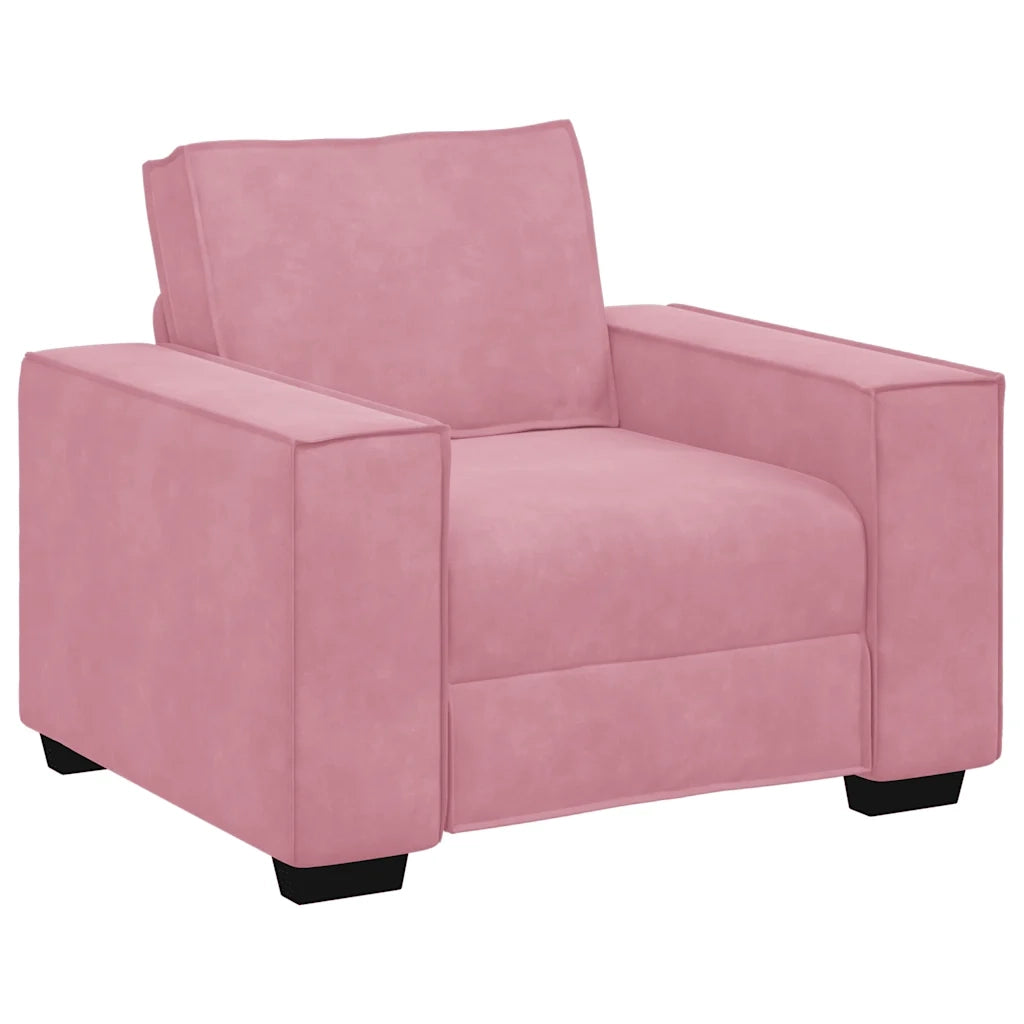 Divano Sedia Rosa 100x78x84 cm Velluto 4105003