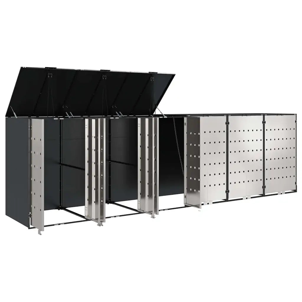 Contenitore per Rifiuti per 3 Bidoni 340 x 77.5 x 115.5 cm 3394782