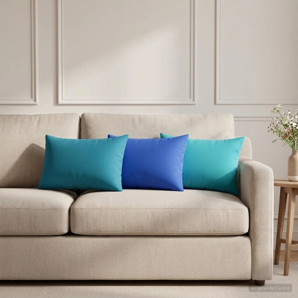 Federa 6 pcs HEERLEN Azzurro 30 x 50 cm Poliestere 907838